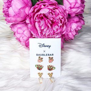 DISNEY X BAUBLEBAR Christmas Hot Chocolate, Milk and Cookies Trio Pack Earrings